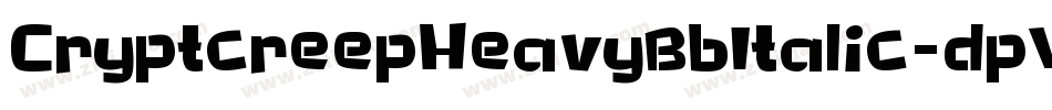 CryptcreepHeavyBbItalic-dpVl字体转换