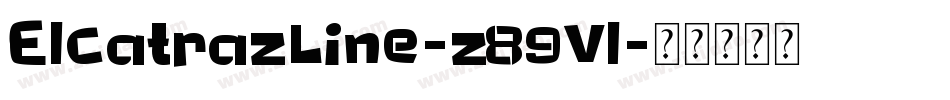 ElcatrazLine-z89Vl字体转换