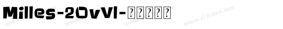 Milles-2OvVl字体转换