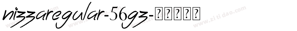 NizzaRegular-56Gz字体转换 NizzaRegular-56Gz字体转换