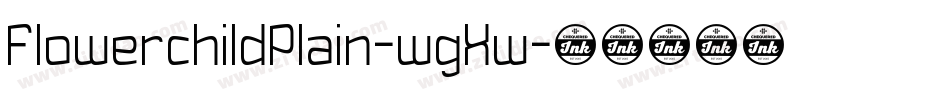 FlowerchildPlain-wgXw字体转换