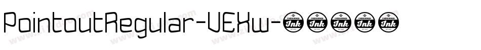 PointoutRegular-VEXw字体转换