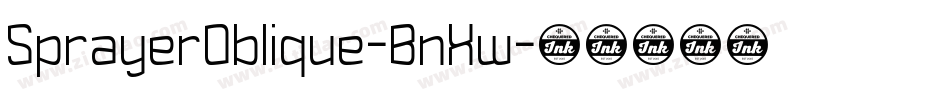 SprayerOblique-BnXw字体转换