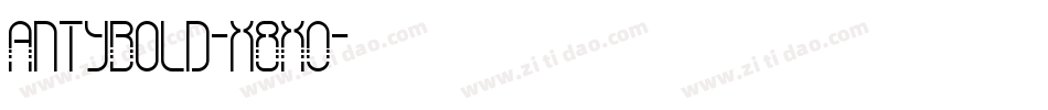 AntyBold-x8XO字体转换