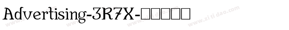 Advertising-3R7X字体转换