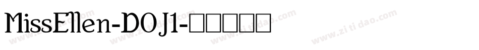 MissEllen-D0J1字体转换