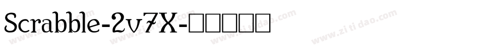 Scrabble-2v7X字体转换 Scrabble-2v7X字体转换