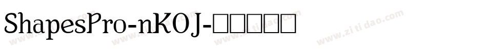 ShapesPro-nK0J字体转换