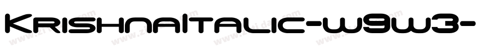 KrishnaItalic-w9w3字体转换