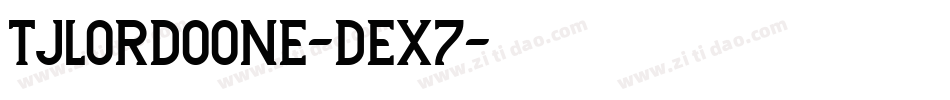 TjLordoOne-dEX7字体转换