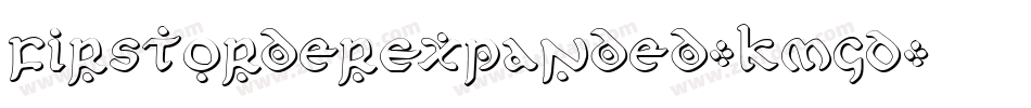 FirstOrderExpanded-KmGD字体转换