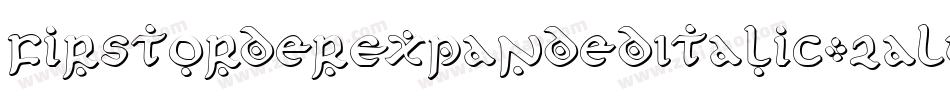 FirstOrderExpandedItalic-2aLw字体转换