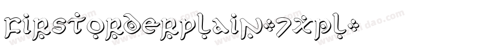 FirstOrderPlain-7xpl字体转换