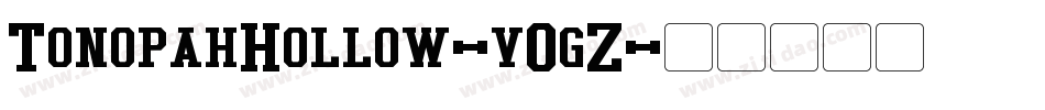 TonopahHollow-vOgZ字体转换