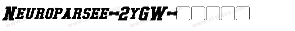Neuroparsee-2yGW字体转换