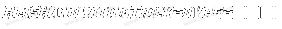 ReiSHandwitingThick-dVpE字体转换
