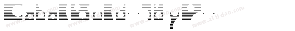 CabalBold-78yP字体转换