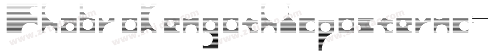 Fhabrokengothicposternc-07YP字体转换