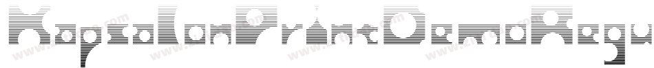 KapsalonPrintDemoRegular-e0Yp字体转换