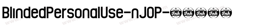 BlindedPersonalUse-nJ0P字体转换