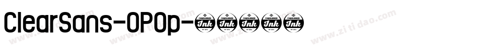 ClearSans-OP0p字体转换
