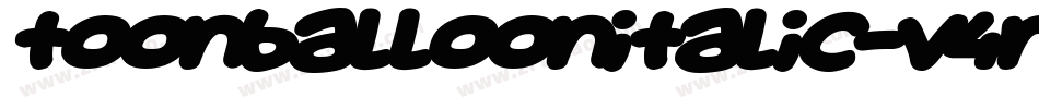 ToonBalloonItalic-v4nO字体转换