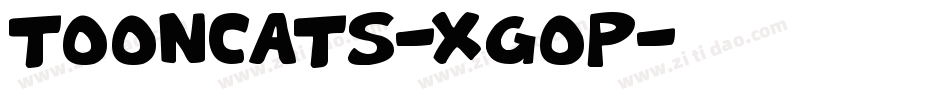 ToonCats-XgOP字体转换