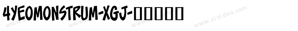 4Yeomonstrum-XGj字体转换
