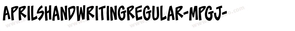 AprilshandwritingRegular-mpGj字体转换