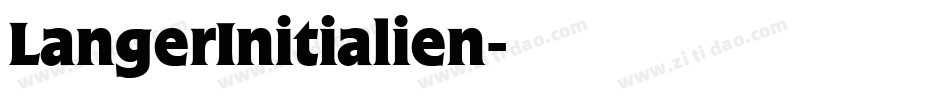 LangerInitialien字体转换