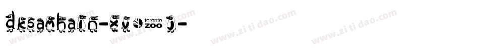 Dksamhain-XV0j字体转换