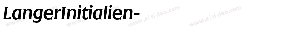 LangerInitialien字体转换