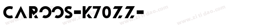 Caroos-K70zZ字体转换