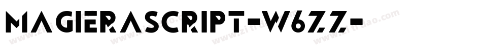 MagieraScript-w6Zz字体转换