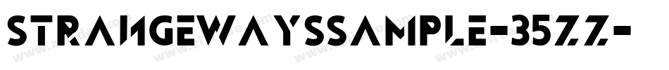 Strangewayssample-35zz字体转换