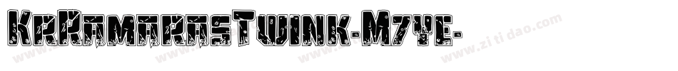 KrRamarasTwink-M7ye字体转换