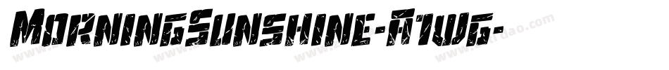 MorningSunshine-A1wg字体转换
