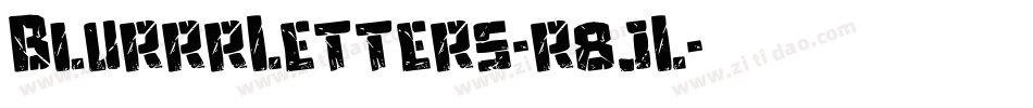BlurrrLetters-r8jL字体转换