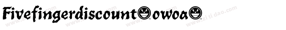 Fivefingerdiscount-owoa字体转换