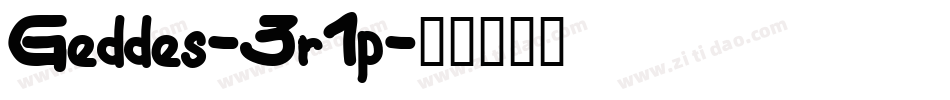 Geddes-3r1p字体转换 Geddes-3r1p字体转换