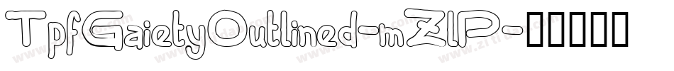 TpfGaietyOutlined-mZlP字体转换
