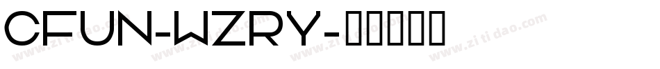 Cfun-WZrY字体转换