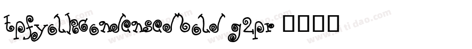 TpfYolkCondensedBold-g2pR字体转换