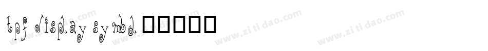 TPF-Display-Symbol字体转换
