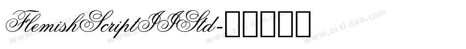 FlemishScriptIIStd字体转换