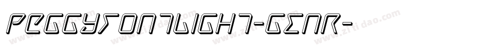 PeggyfontLight-gEnR字体转换