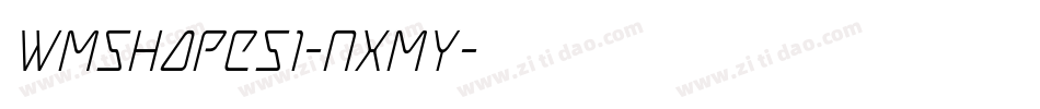 Wmshapes1-nXmY字体转换