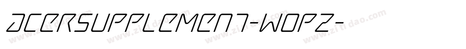 AcerSupplement-wOpZ字体转换