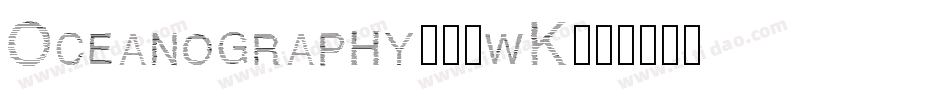 Oceanography-22wK字体转换