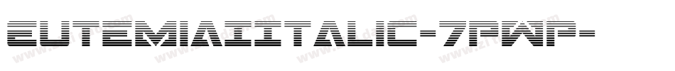 EutemiaIItalic-7PwP字体转换